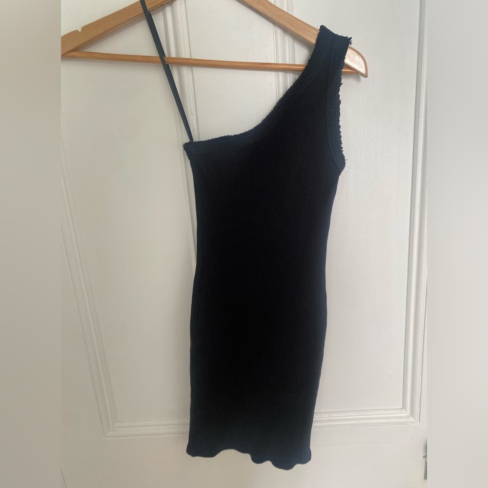 URBAN OUTFITTERS Jordan Ribbed One-shoulder Mini Dress